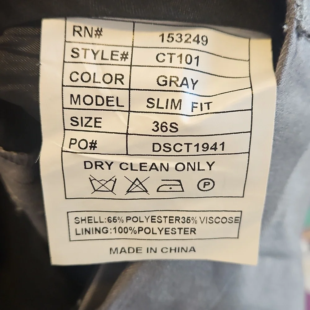 Men's Gray Slim Fit Suit And Pants
